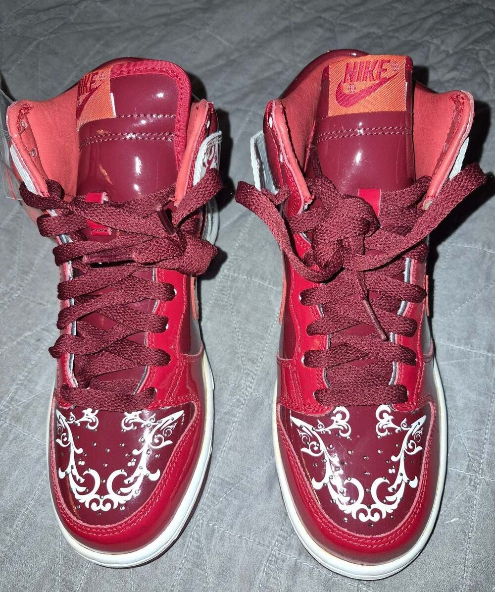 Nike Dunk High PRM Dontrelle Willis Team Red Max Orange 313599 681 Size 6